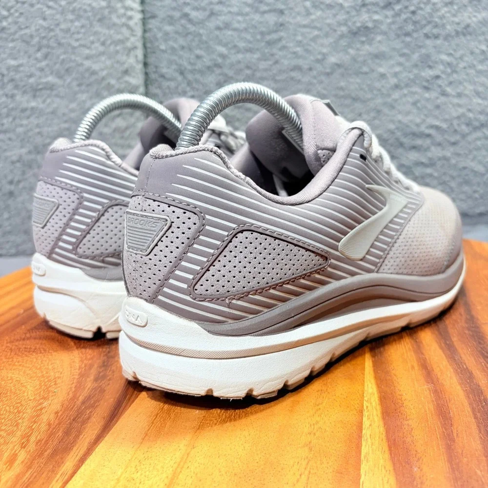 Brooks Addiction Walker 2 Grey White Walking Shoes 1203081D094 Womens 8.5 Wide D